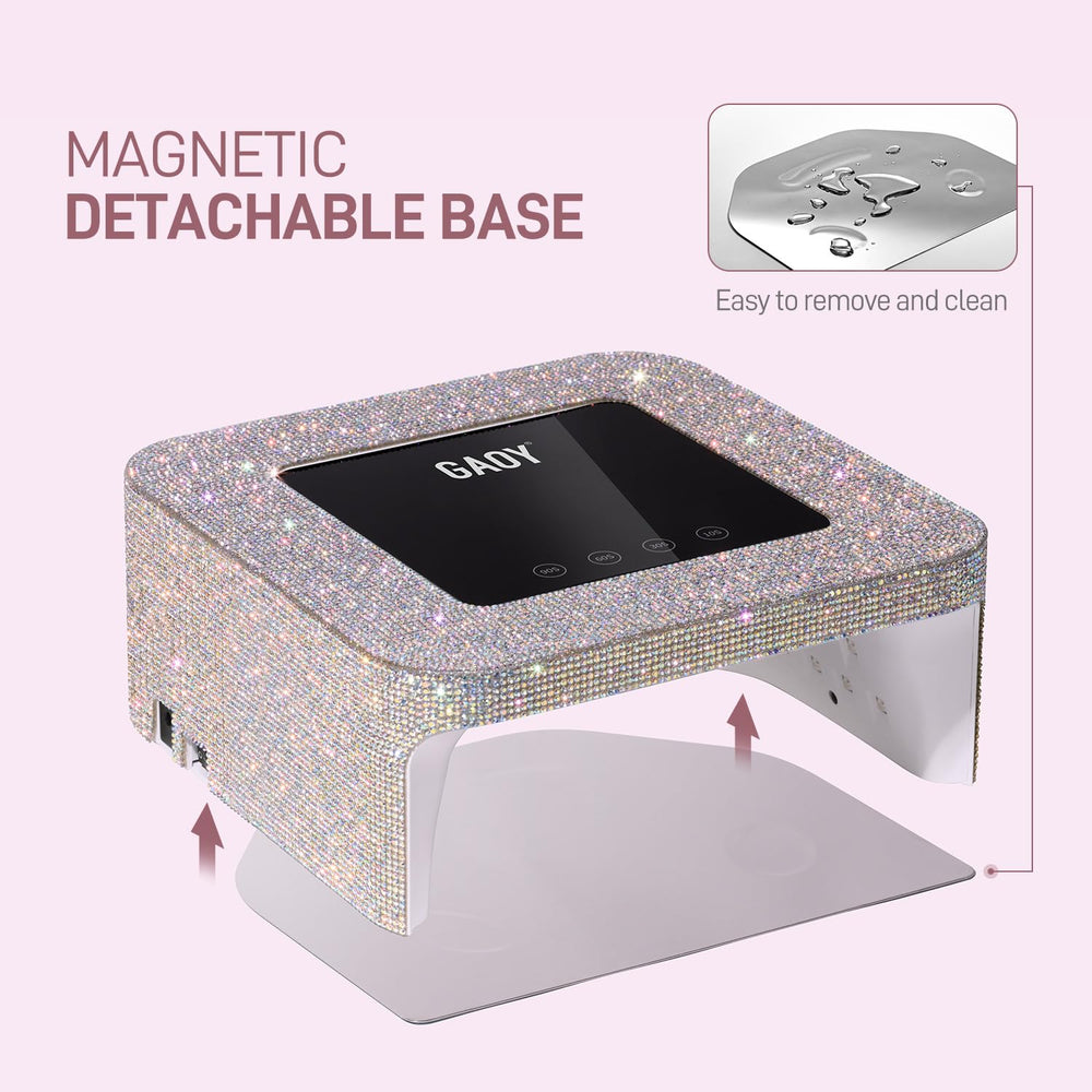 GAOY rechargeable 7800mAh battery powering long nail sessions