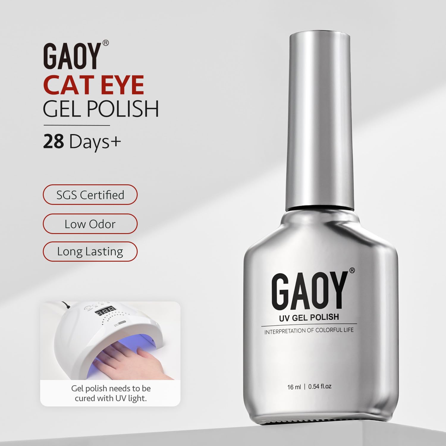 GAOY Nails prepped with base coat for lasting shine