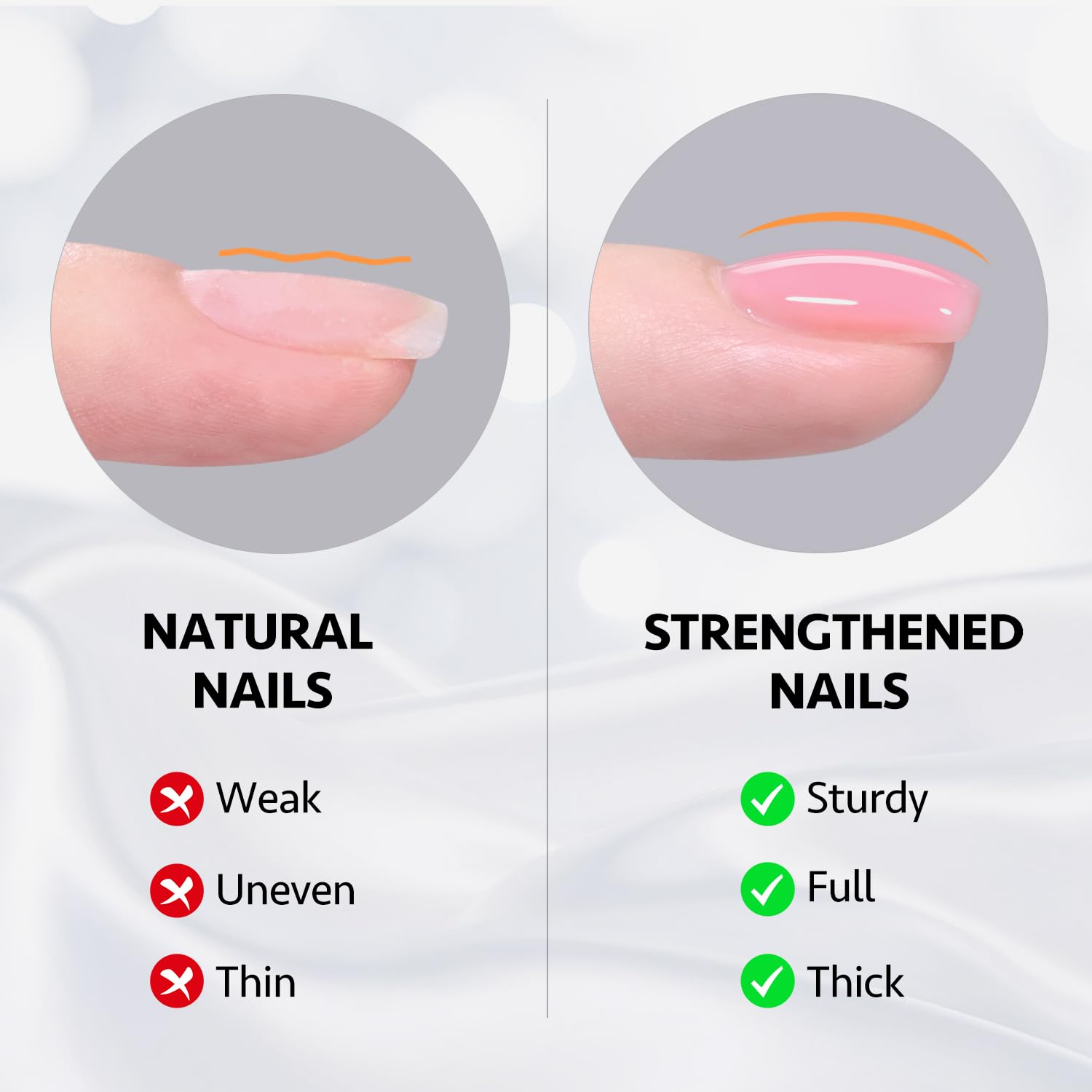 GAOY nails extension gel during application for longer wear.