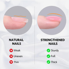 GAOY nails extension gel during application for longer wear.