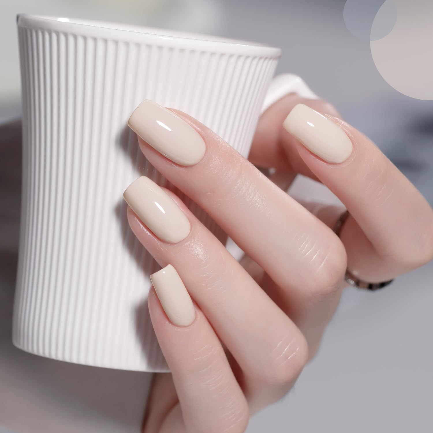 GAOY Neutral gel nail polish set: muestra de colores para elegir el tono ideal para manicuras rápidas.