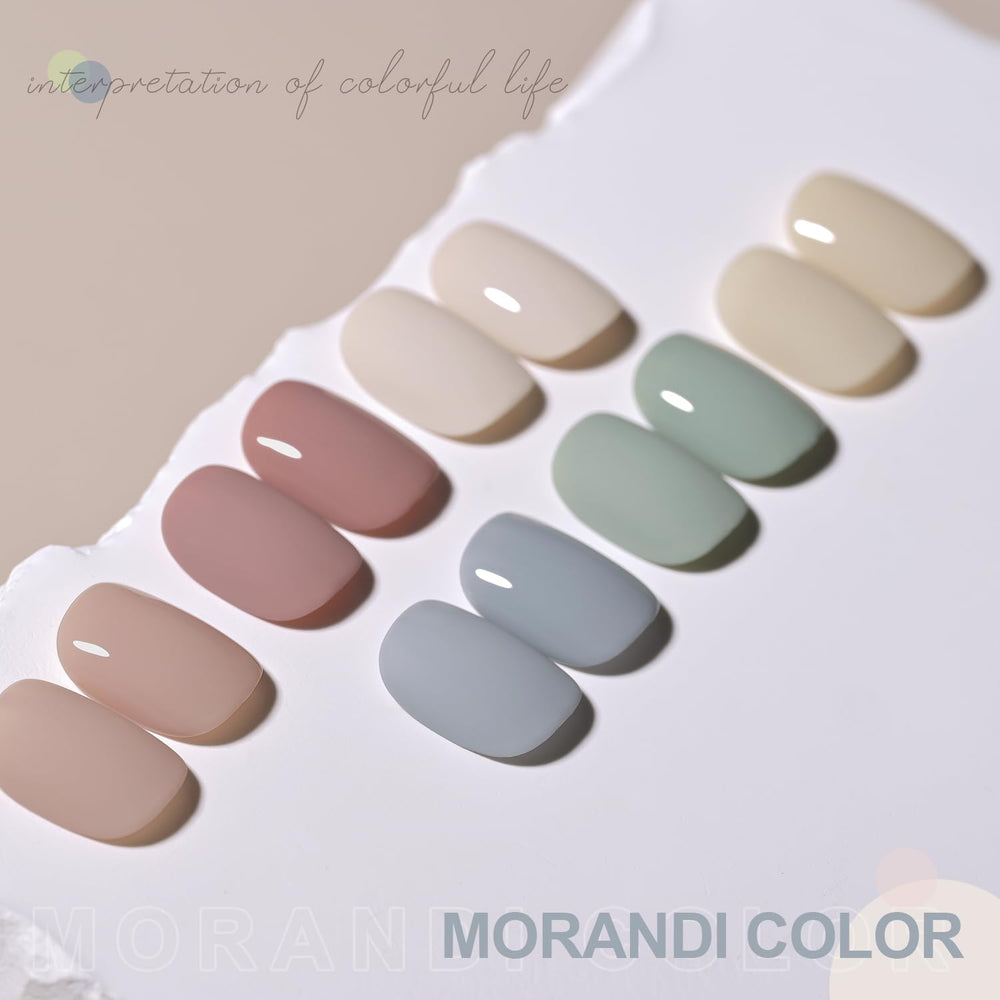 GAOY Neutral gel nail polish set: uso doméstico seguro y conveniente para uñas en casa.