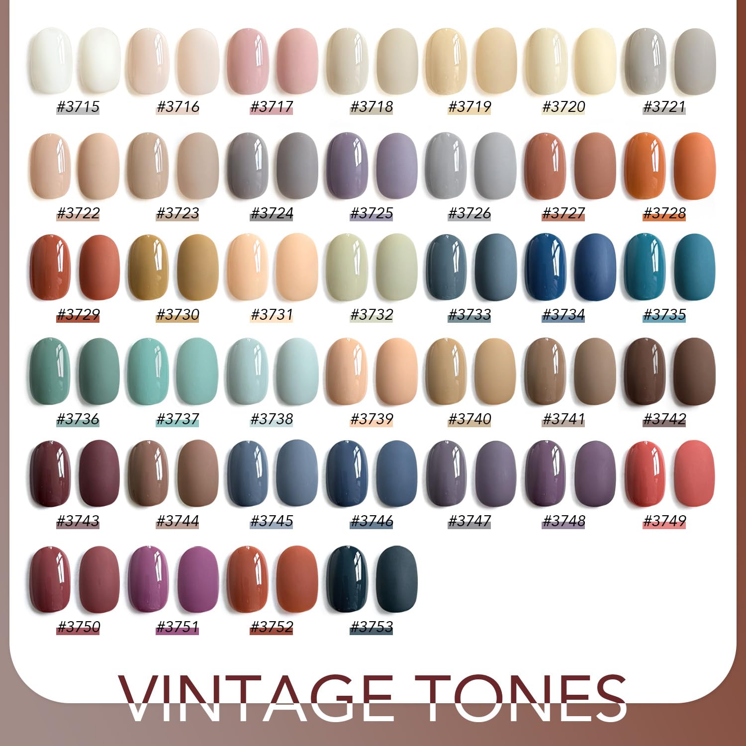 GAOY nude to burgundy swatches show all-season styling options.