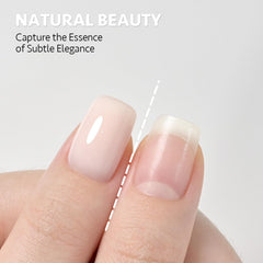 GAOY Nude Jelly Gel being brushed on for a sheer jelly finish