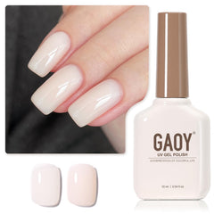 GAOY Nude Jelly Gel Nail Polish bottle displayed for at-home DIY color
