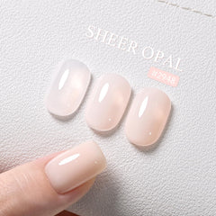 GAOY Nude Jelly Gel brush applicator shown for precise layer application