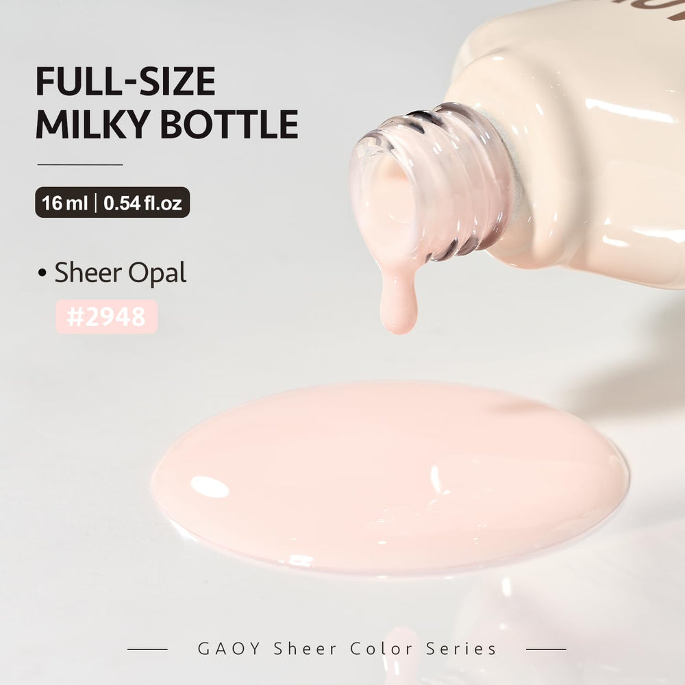 GAOY Nude Jelly Gel packaging and bottle designed for home use