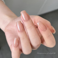 GAOY Nude Jelly Gel Nail Polish UV LED cure in 60 seconds for quick drying.