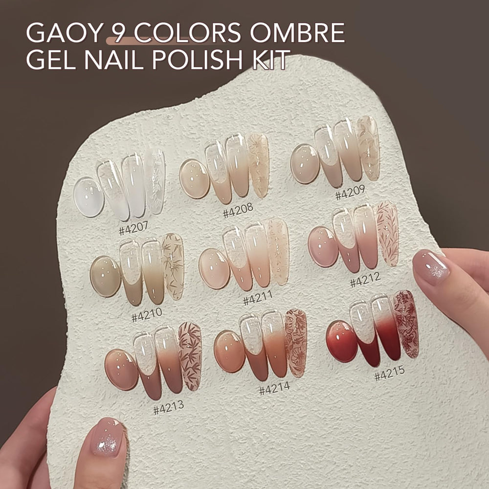 GAOY Aura gradient design options offer stylish, blended color looks.
