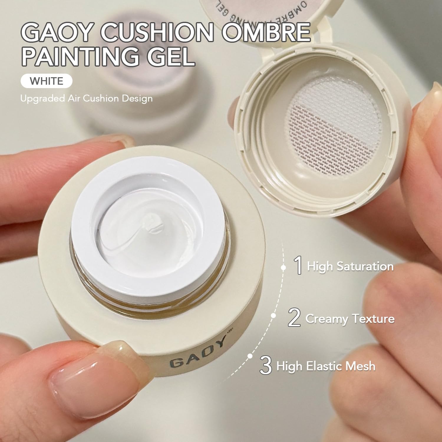 GAOY Gel ombré con esponjas para degradados suaves