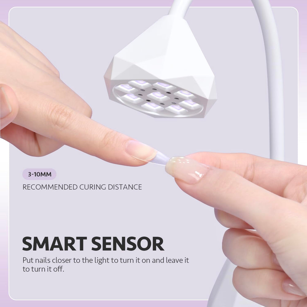 GAOY Omin-Cure nail lamp cordless operation for flexible gel manicures