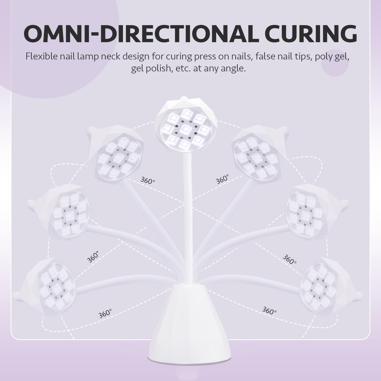 GAOY Omin-Cure nail lamp smart sensor auto on when nails near