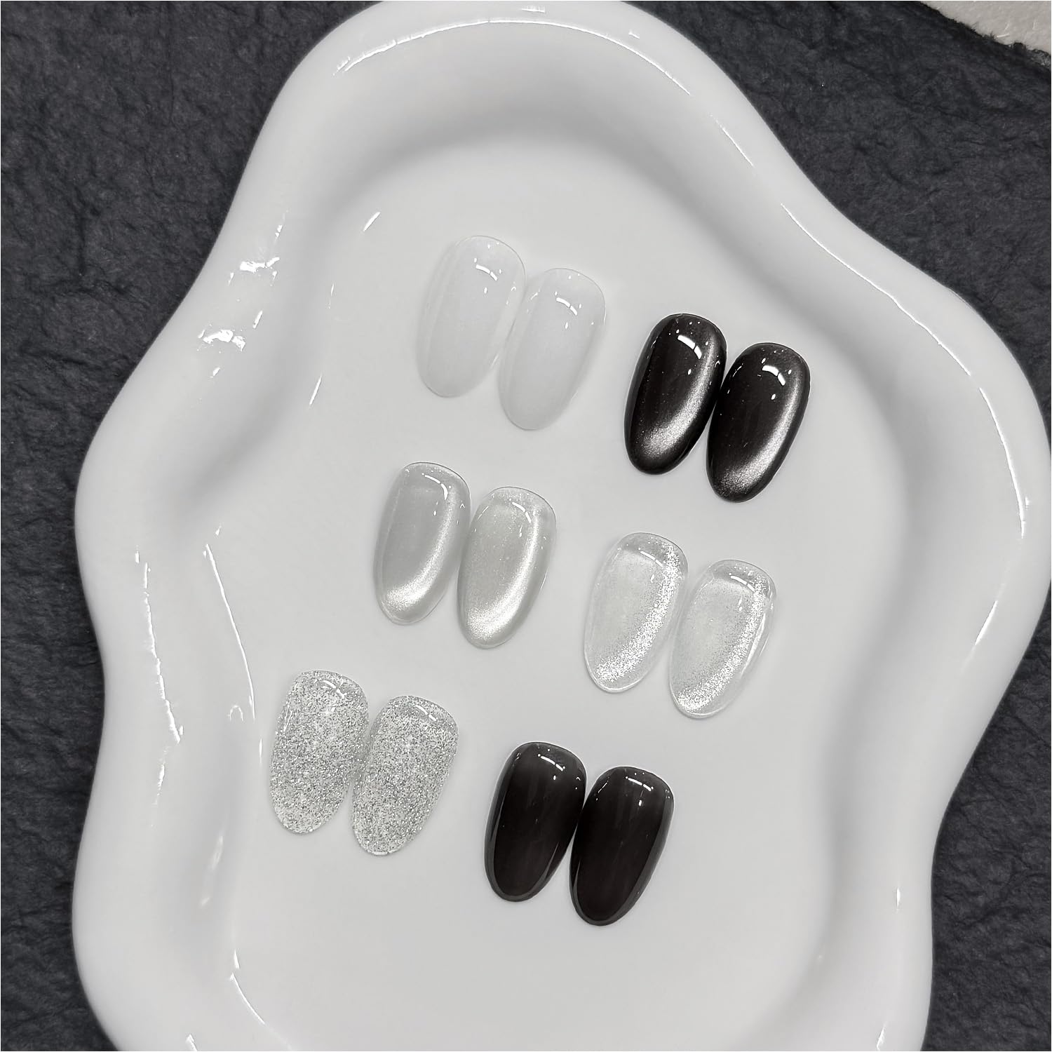 GAOY opal white gel offers a luminous base for clean nails