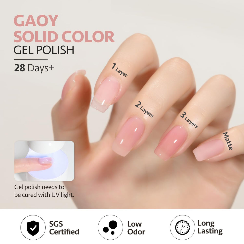 GAOY packaging 16ml gel bottle ready for home use.