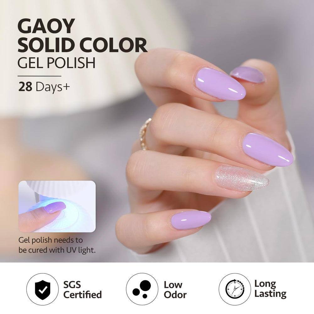 Two color layers of GAOY Pastel Gel applied for full coverage