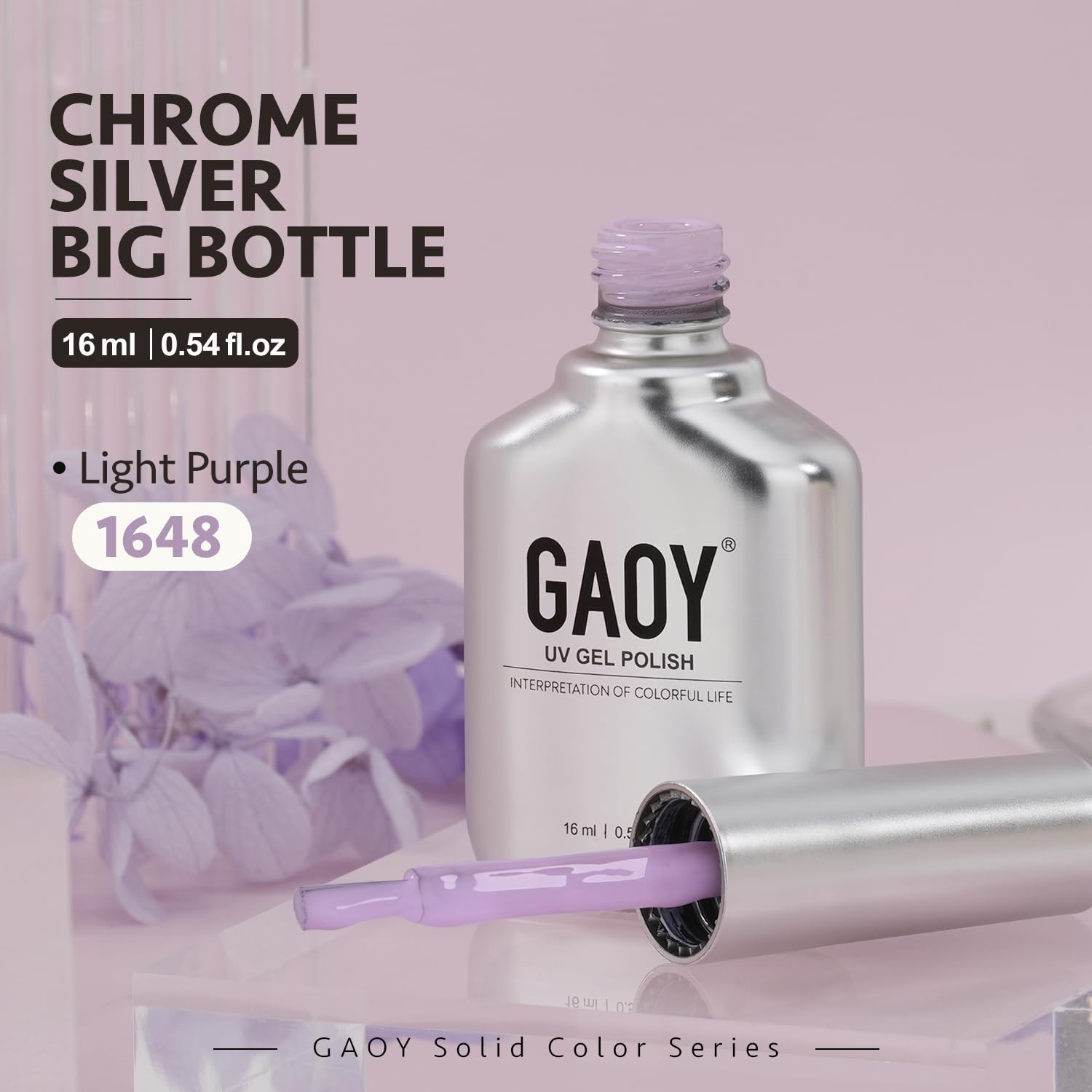 Home manicurist applying GAOY Pastel Gel Nail Polish at home