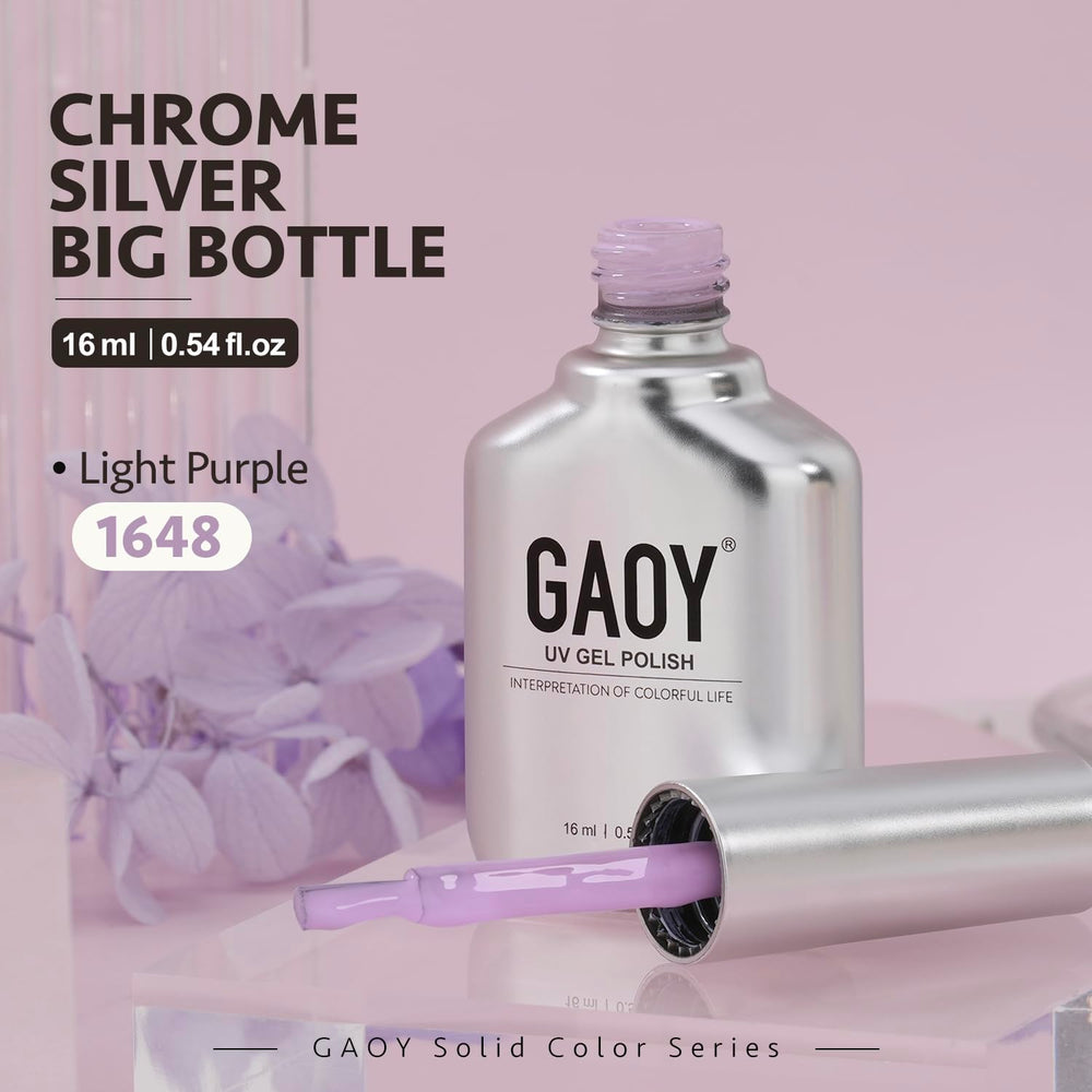Home manicurist applying GAOY Pastel Gel Nail Polish at home