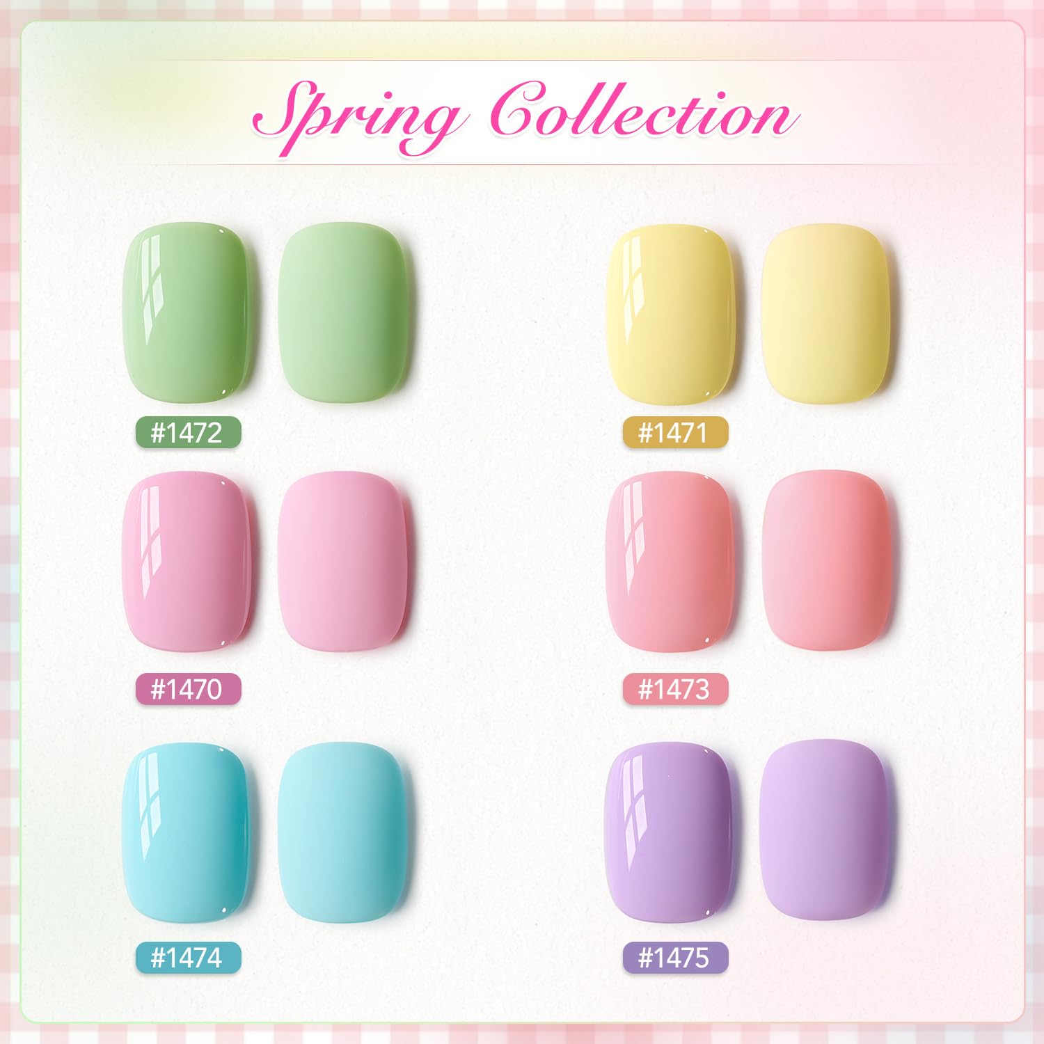 GAOY Pastel Gel Nail Polish Set: seis tonos para uñas elegantes