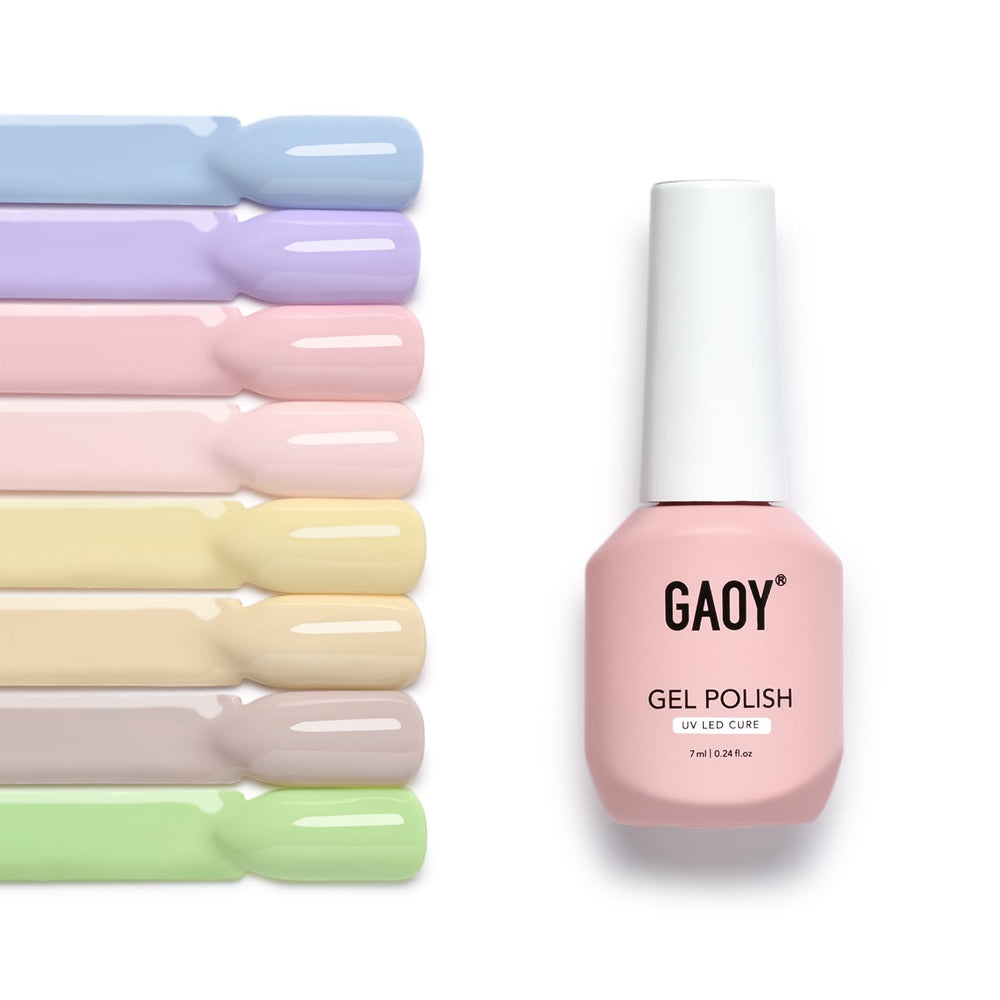 GAOY Pastel Gel Rosa, acabado suave y color duradero para uñas
