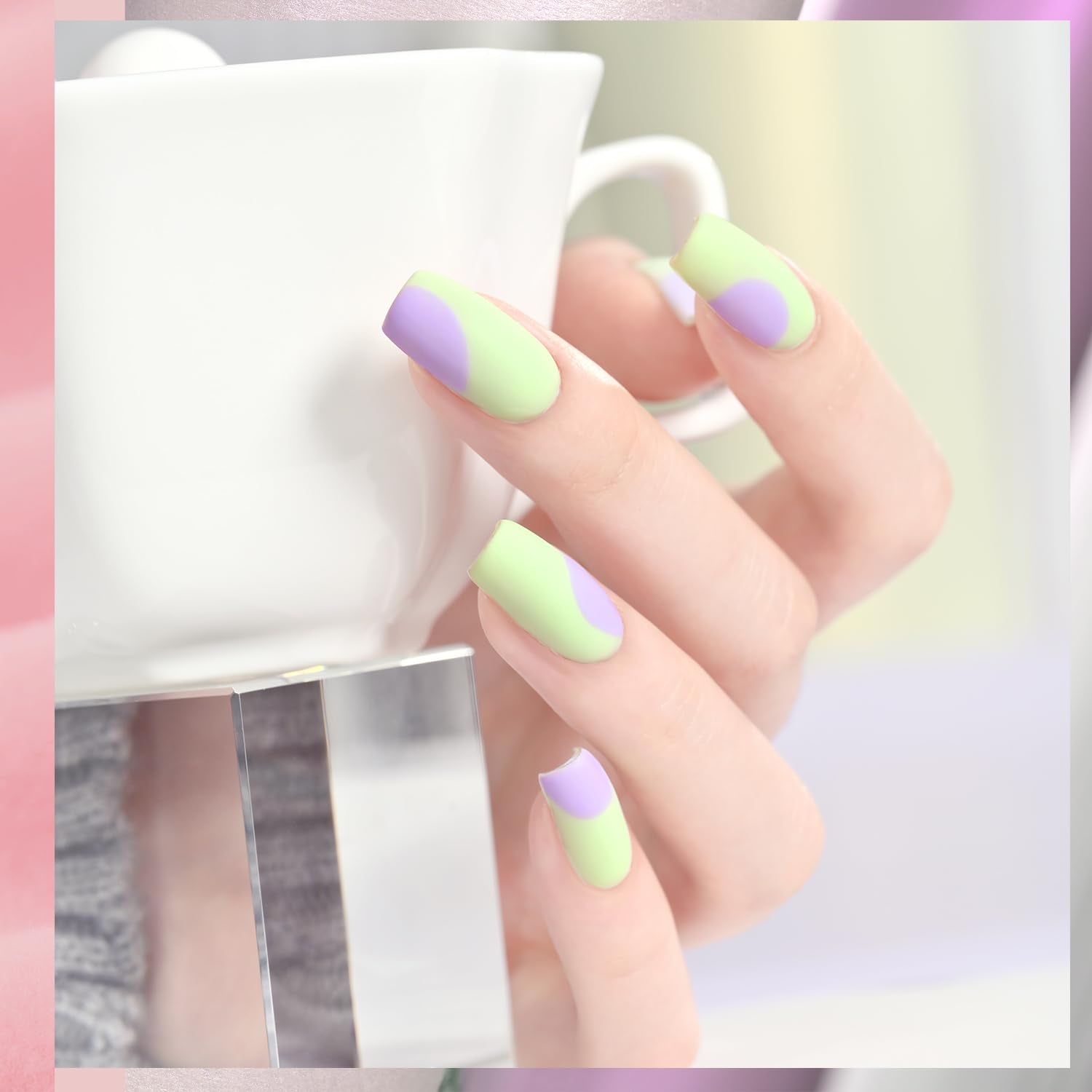 GAOY Pastel Gel Verde, tono fresco para uñas modernas