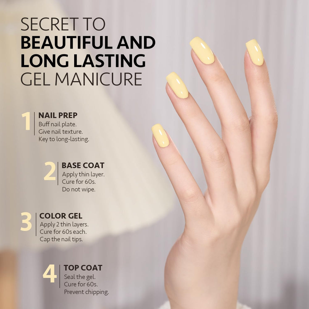 GAOY gel polish under UV LED lamp cures quickly for a salon-like finish.