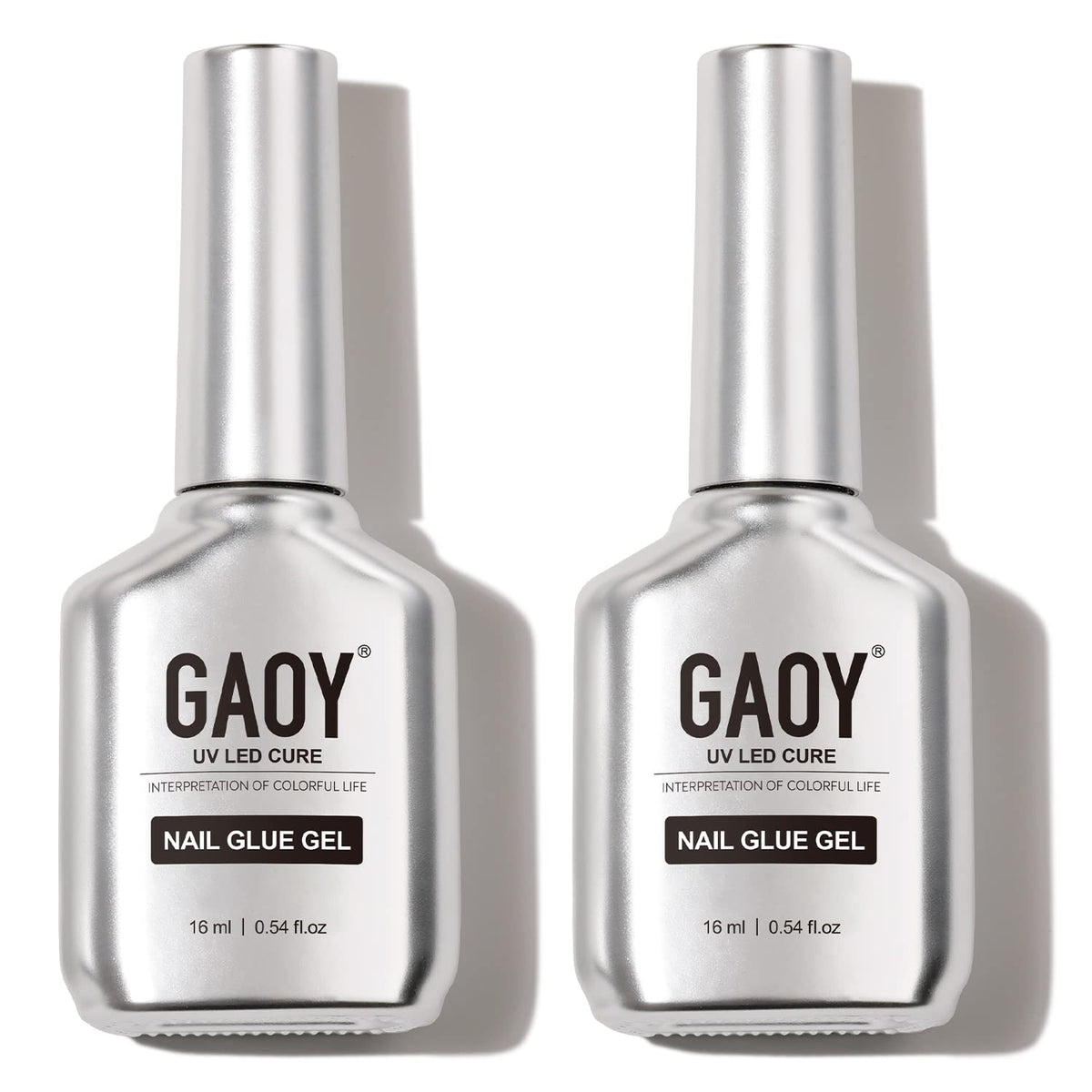 GAOY pegamento-uñas-16ml-2en1: unión fuerte para extensiones duraderas.