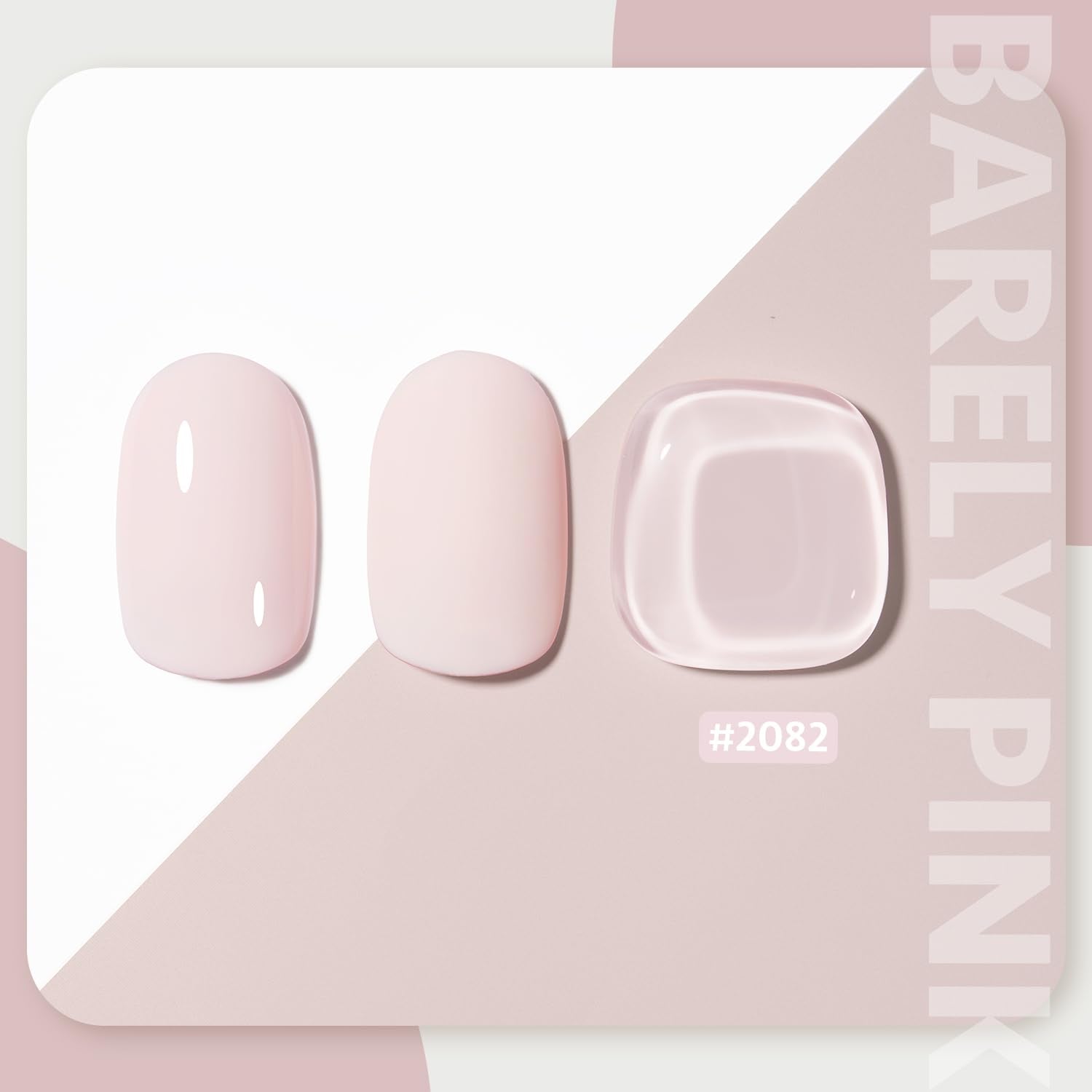GAOY Pink Gel Nail Polish color swatches showing easy two-layer shade options