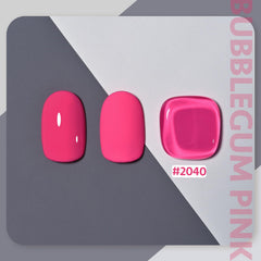 GAOY pink gel nail polish swatches show color range and layering potential