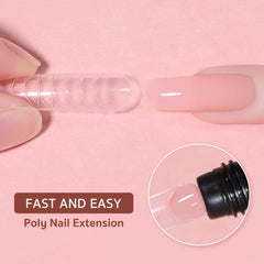 GAOY Poligel 60g aplicación rápida, mesa de manicura lista.