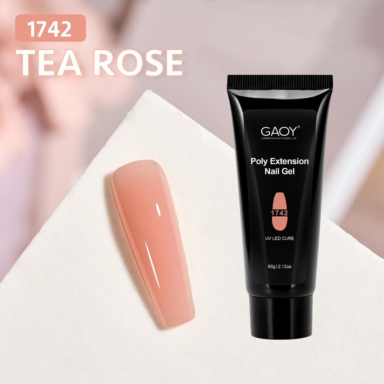 GAOY poligel rosa té requiere formas duales para dar forma exacta