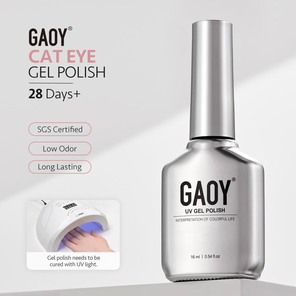 GAOY polish pack includes magnet and 16 ml bottle for at-home nail art.