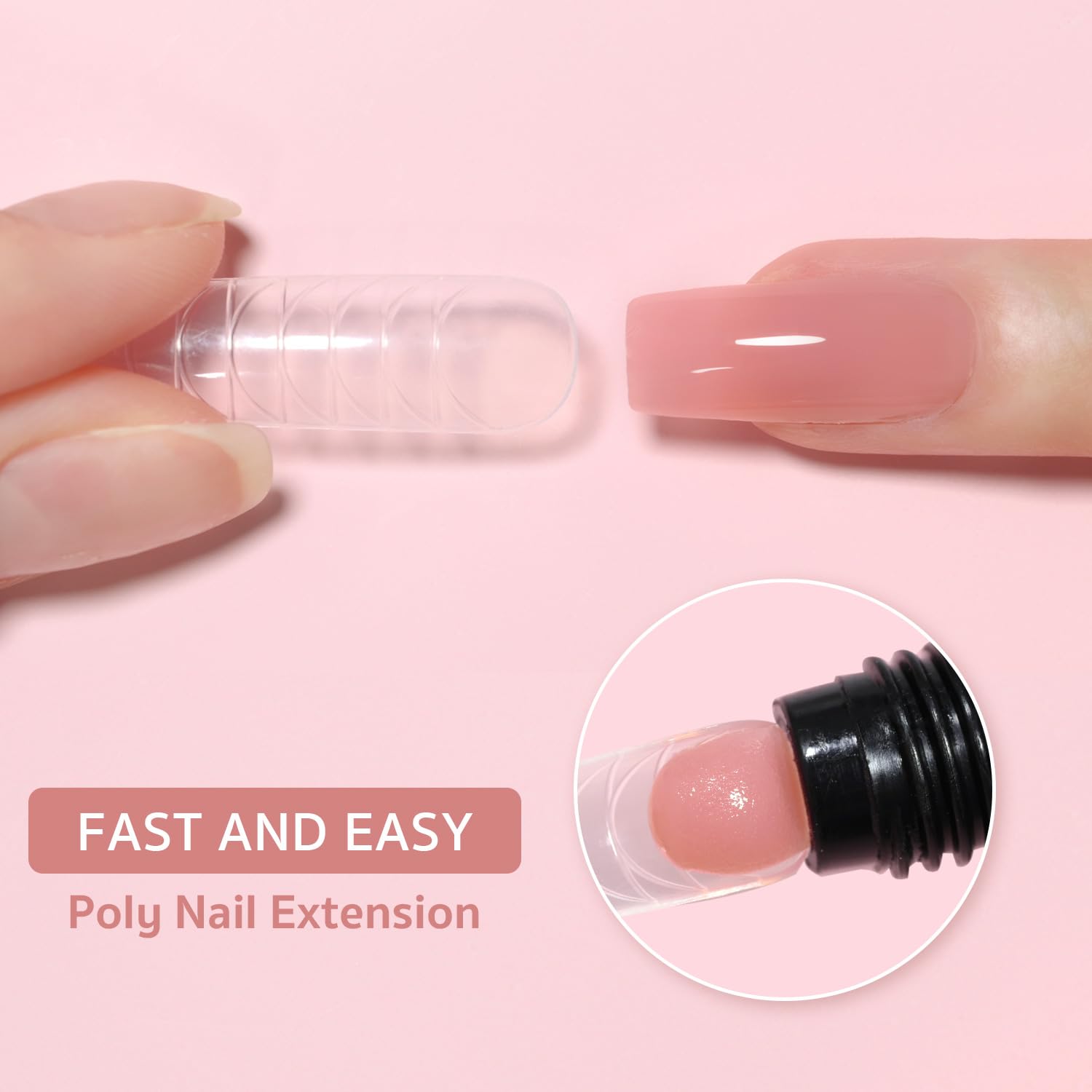 GAOY Poly Gel, textura cremosa para una aplicación suave.