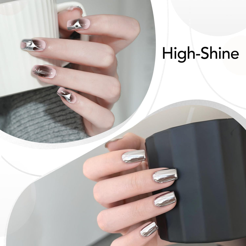 GAOY precision thin brush demonstrates fine details for French tips and delicate nail art.