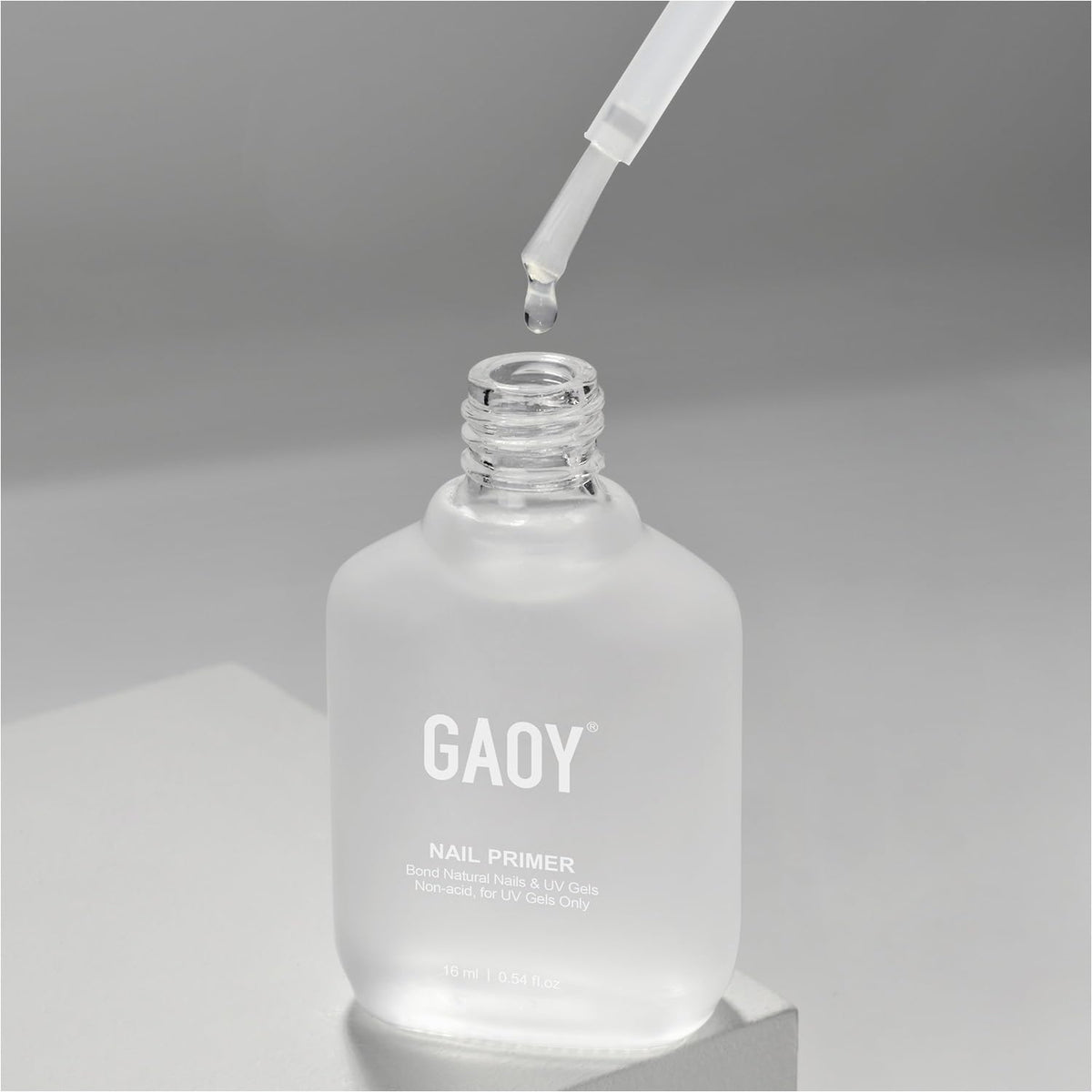 GAOY Primer de uñas 16ml envase, mejora adherencia para gel y acrílico
