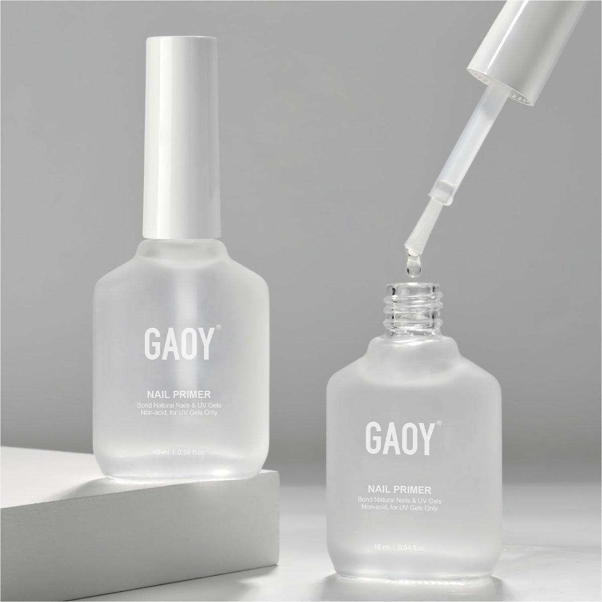 GAOY primer de uñas ácido-cero mejora adherencia del esmalte.