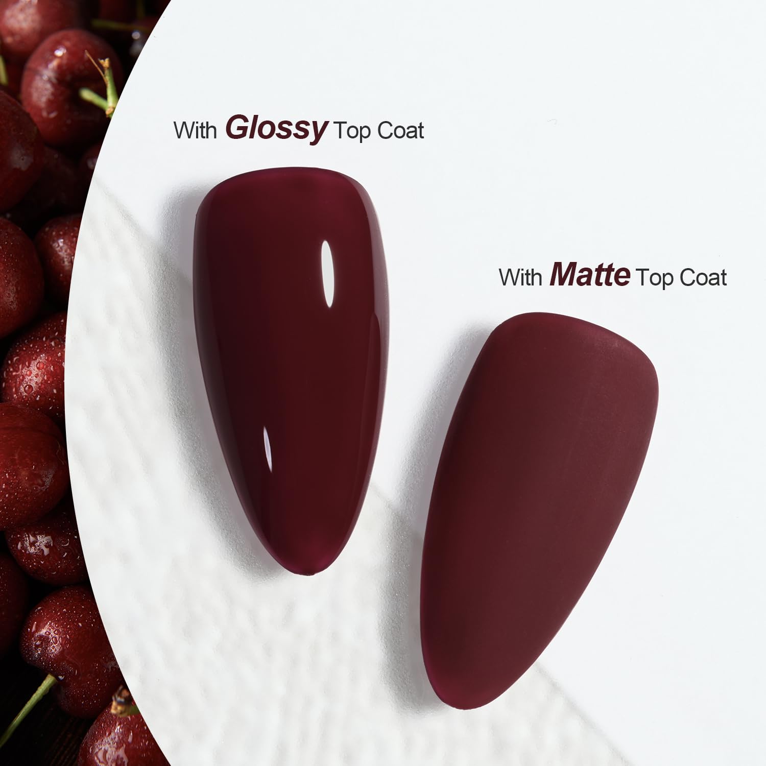 GAOY 1149 swatches showing bold cherry shade for color matching