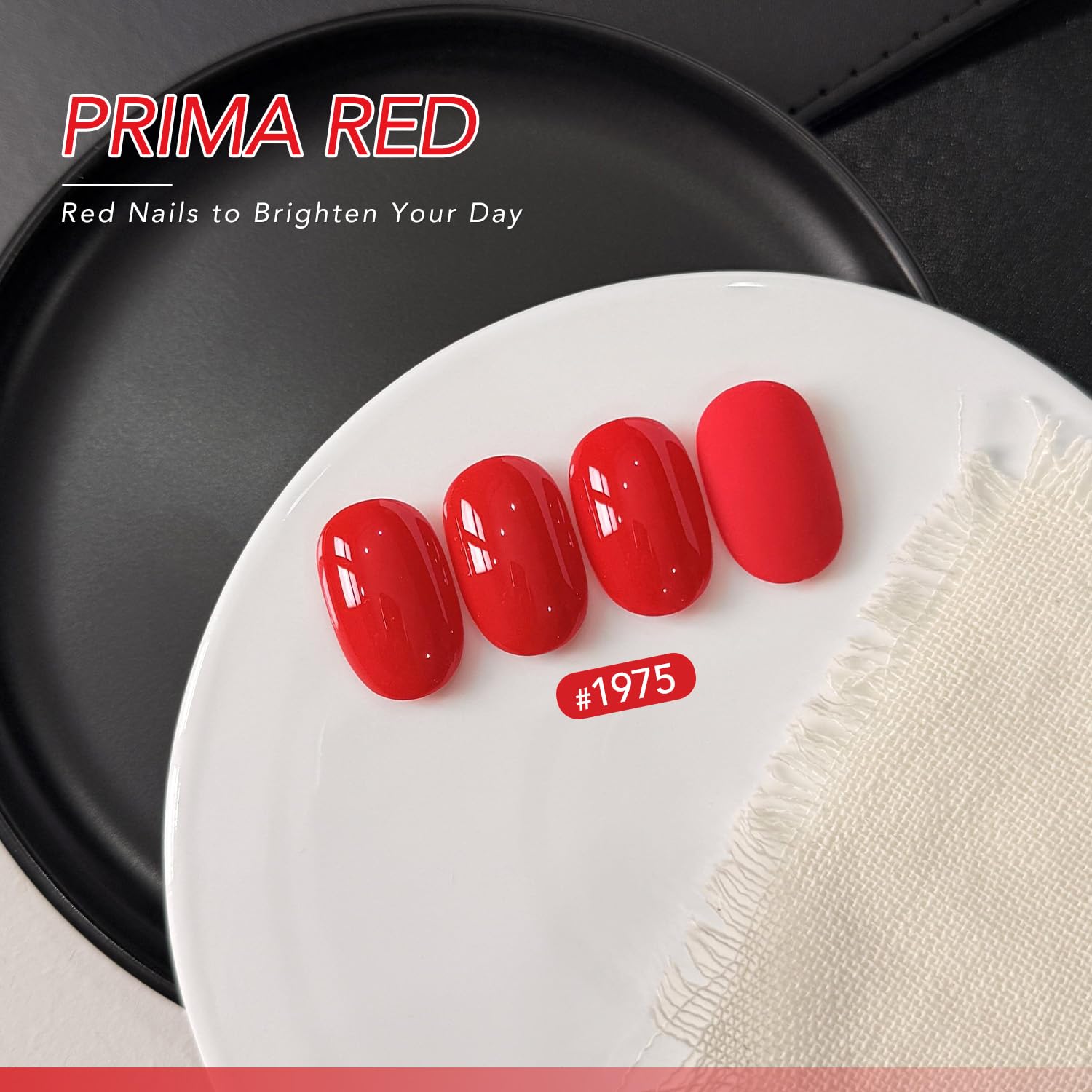 GAOY red gel bottle side view for precise color application
