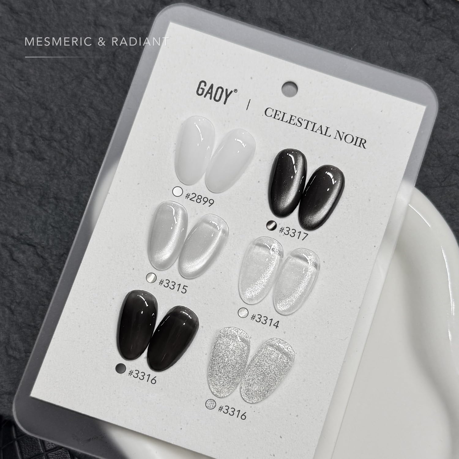 GAOY reflective holographic gel creates light-shifting shine
