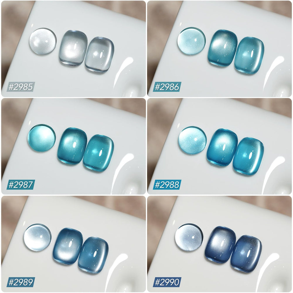 GAOY set de 6 colores gel ojo de gato para manicura en casa