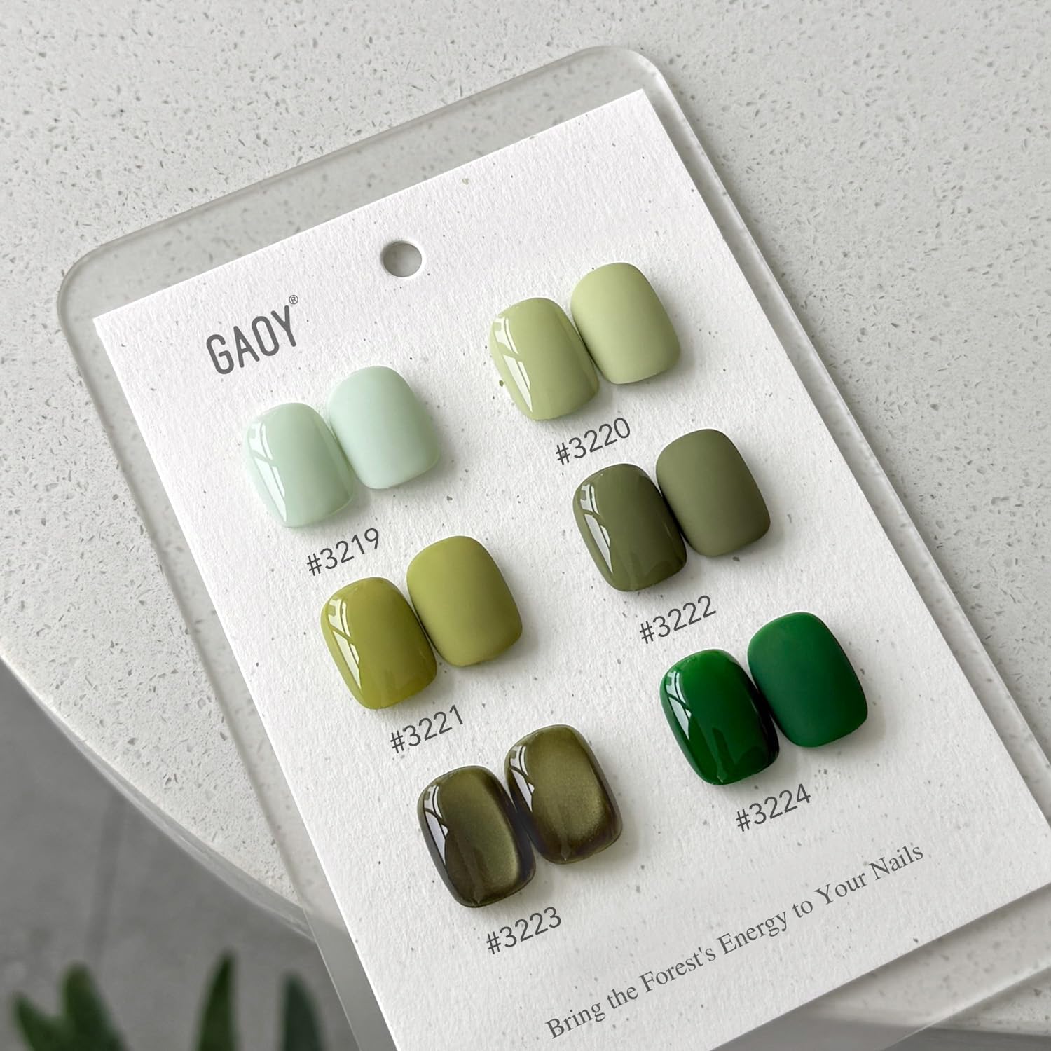 GAOY set de gel verde oscuro: seis colores para combinar