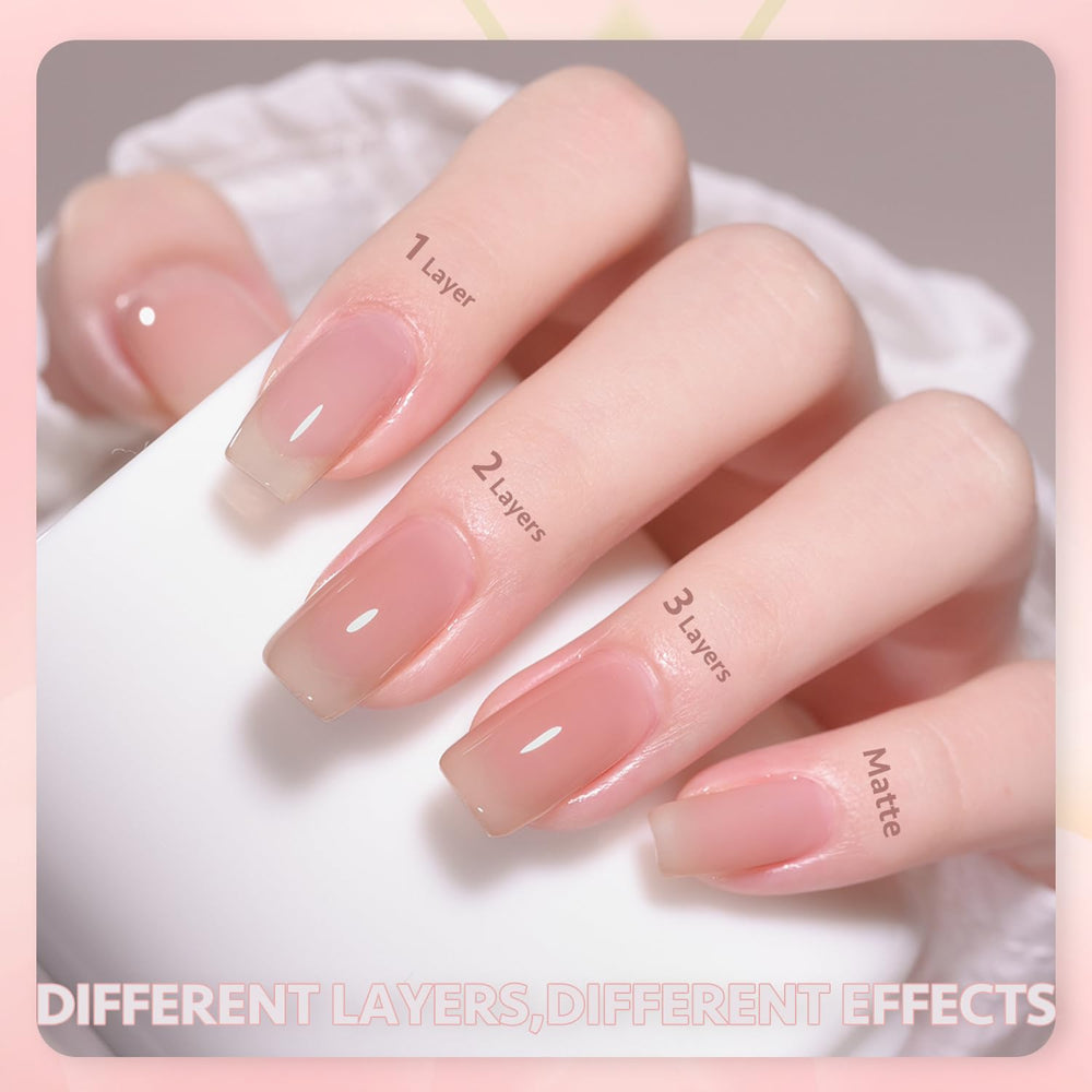 GAOY Set de esmalte gel 6,5 ml para arte de uñas en casa.