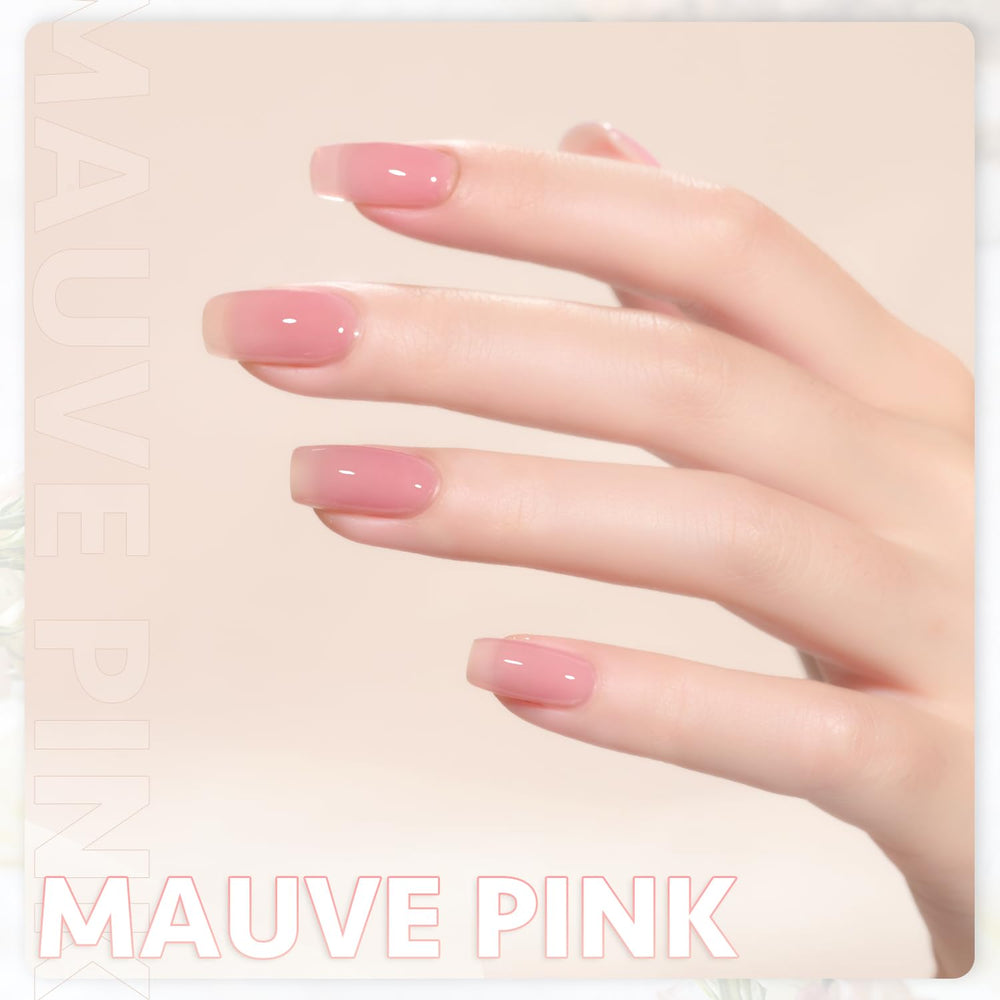 GAOY Sheer Maroon gel polish swatches display translucent-to-opaque layering options.