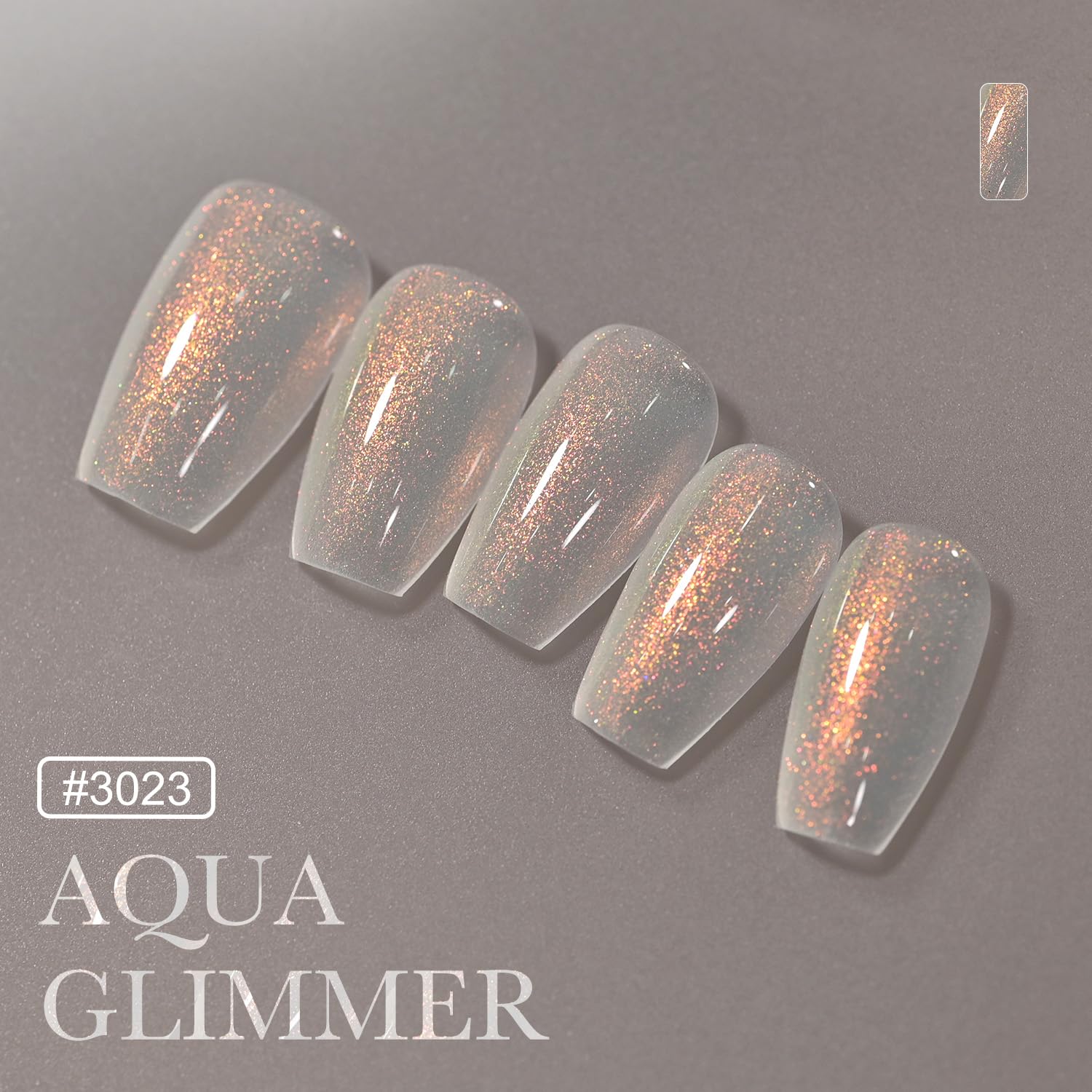 GAOY Shimmer Gel Polish top coat finish adds lasting shine