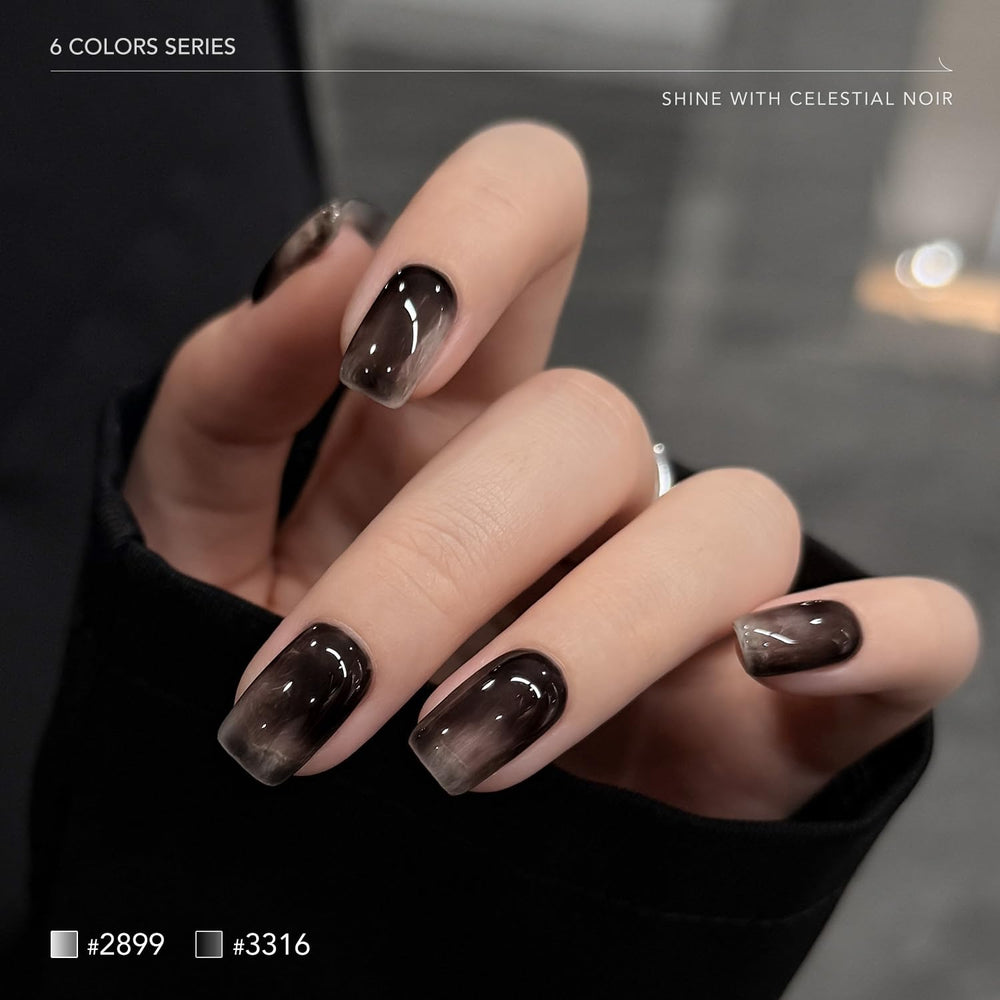 GAOY silver cat eye gel delivers metallic depth and shimmer