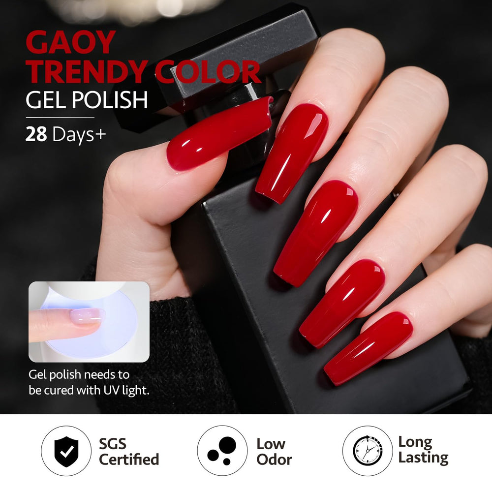 GAOY neon color swatches showing pink, orange, green options