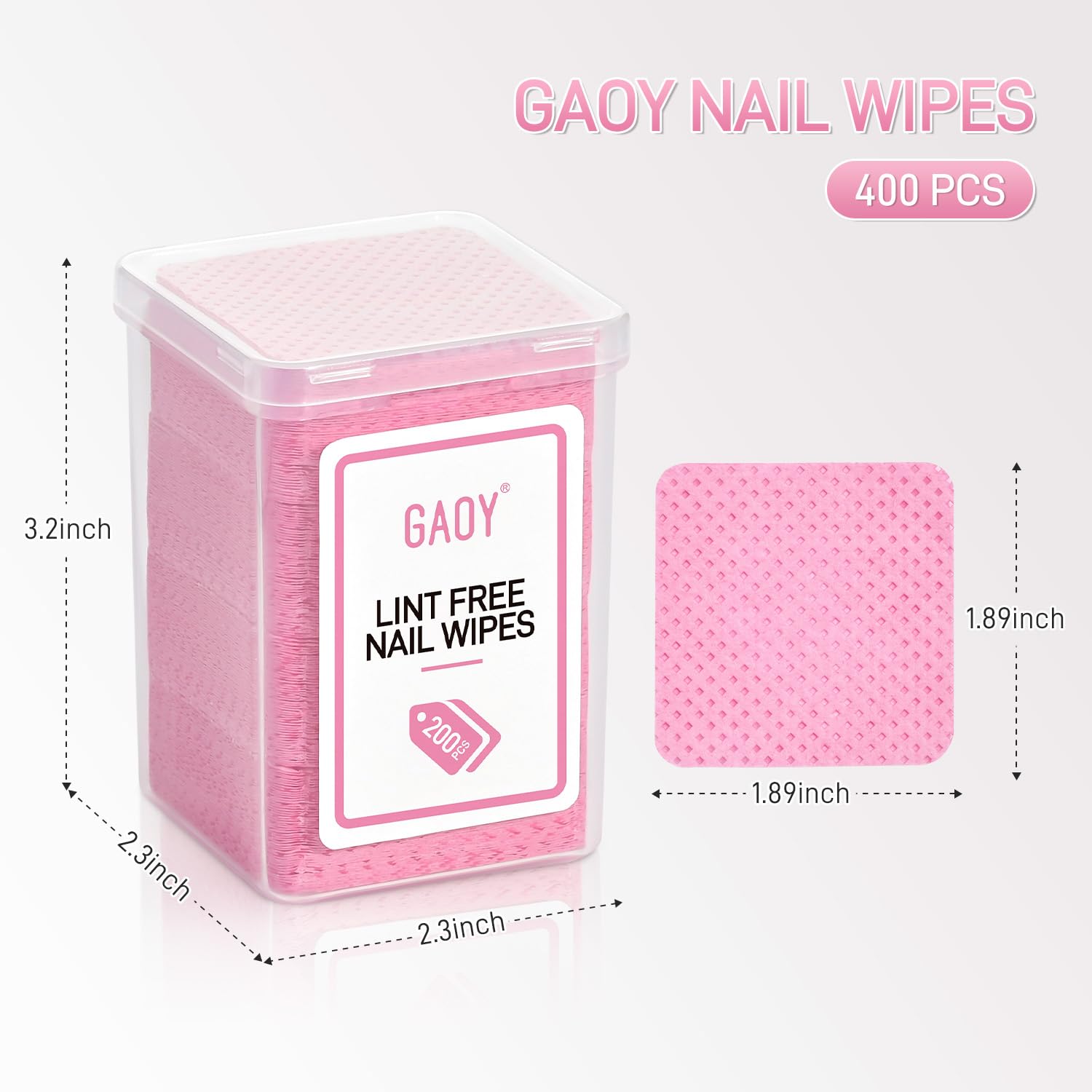 GAOY toallitas portátiles para uñas, ideales para viaje y trabajo