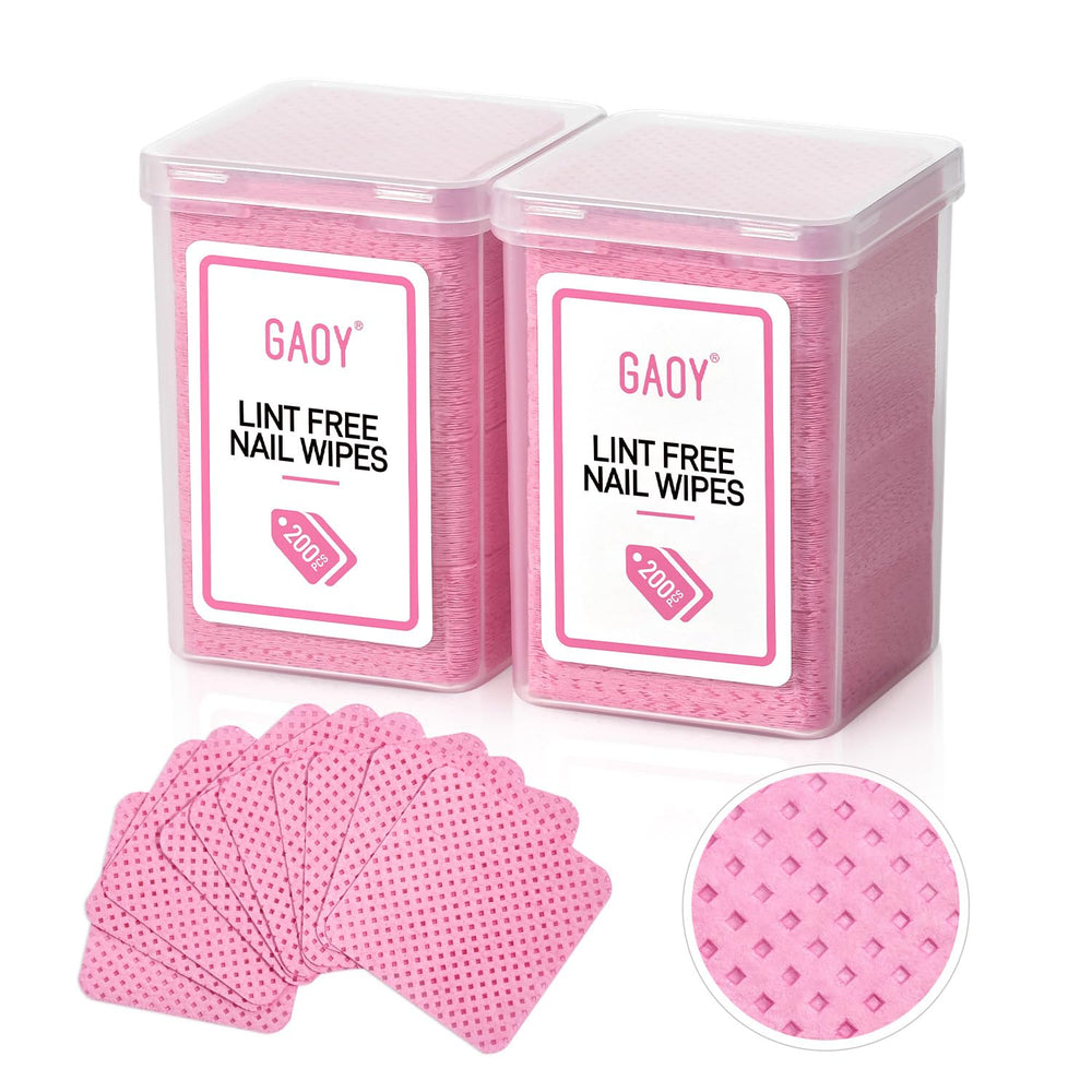GAOY toallitas para uñas sin pelusa, suaves y absorbentes para un acabado limpio