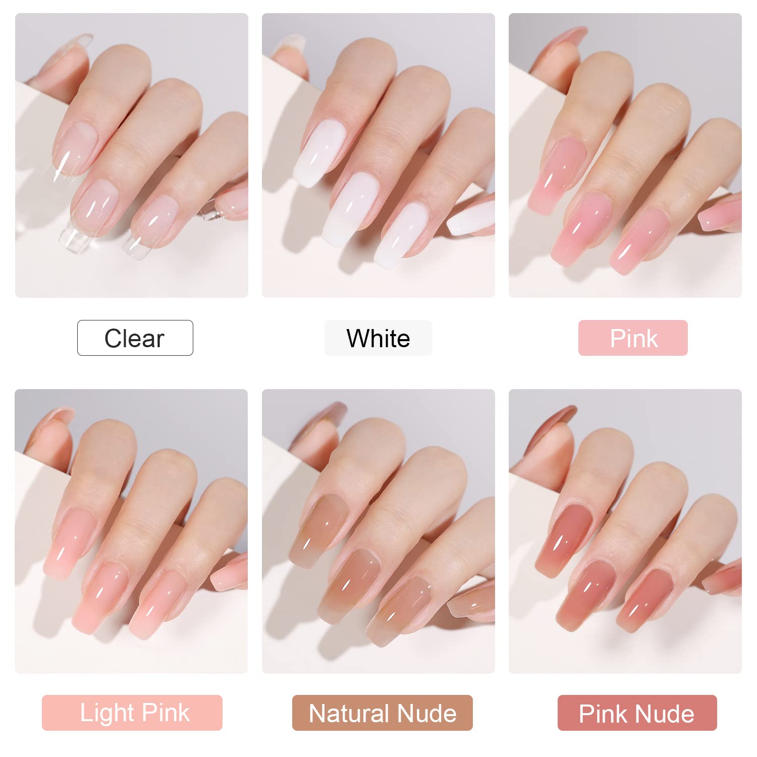 GAOY top coat and base coat included for shine and strong adhesion.