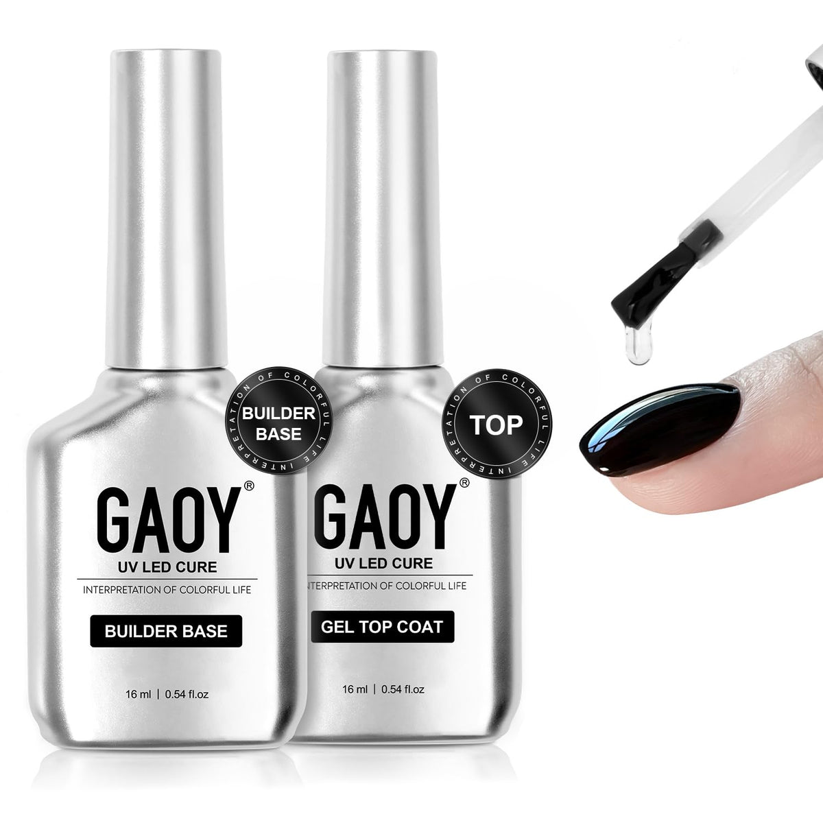 GAOY Top Coat para un acabado claro y duradero en uñas