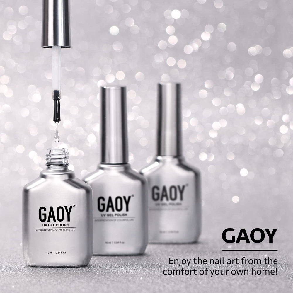 GAOY Top Coat packaging showing 16ml bottle and kit contents